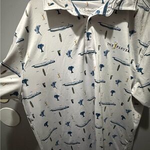 Barstool golf tropical polo with The Players embroidered